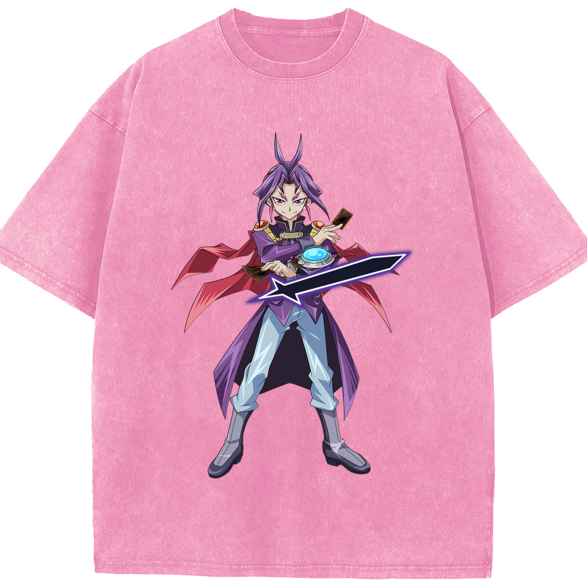（画像用） 遊☆戯☆王 Yu-Gi-Oh! 綿100% ヴィンテージ風 半袖Tシャツ（フロントプリント）